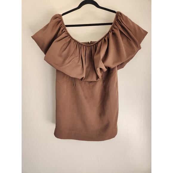 NWT Anthropoloie Nikita Mhaisalkar Off-The-Shoulder Bubble Mini Dress XL #MC415 - Picture 2 of 12